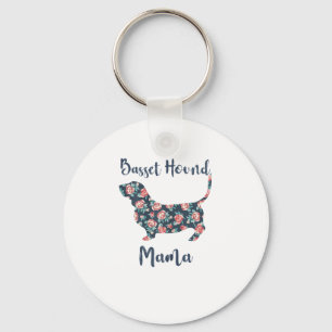 Funny Basset Hound Gifts Basset Hound Mum Shirt fo Key Ring