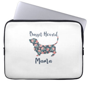 Funny Basset Hound Gifts Basset Hound Mum Shirt fo Laptop Sleeve