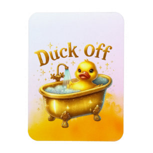 Funny Bath Duck Magnet