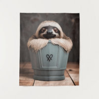 Funny Bathroom Decor Wall Art Sloth