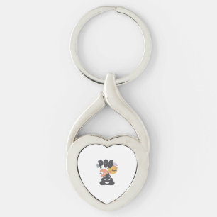 Funny Bathroom Humor Halloween Spooky Poo Design   Key Ring