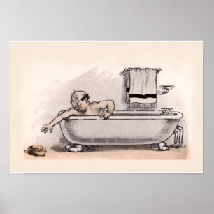 Funny Bathroom Poster