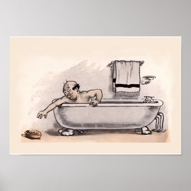 Funny Bathroom Poster (Front)