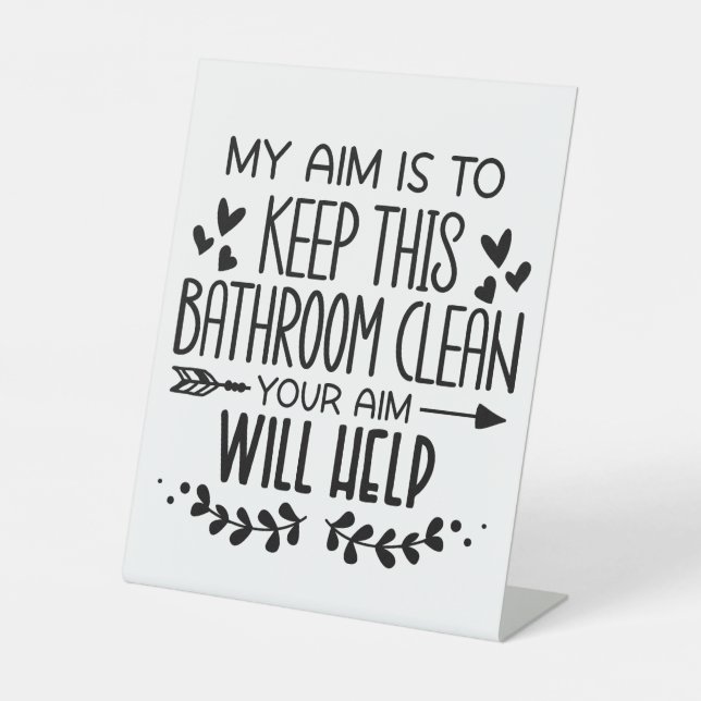 Funny Bathroom Sign (Front)