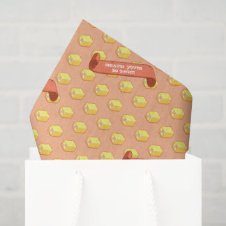 Funny Battenberg Because You're So Sweet Pattern Tissue Paper