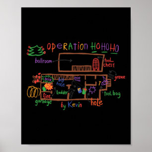 Funny Battle Plan Christmas Home Kids Hand Dawn Al Poster