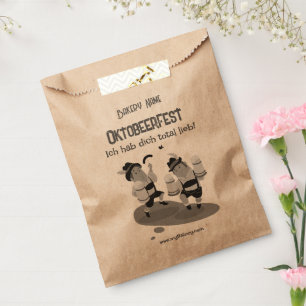 funny Bavarian Couple invite to Oktoberfest Favour Bag
