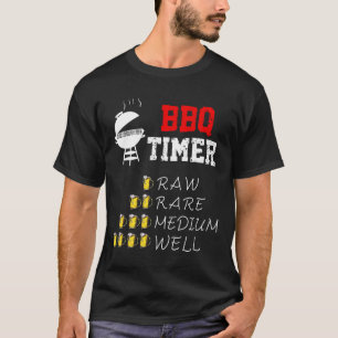 Funny Bbq Art For Men Women Grilling Meat Smoking T-Shirt