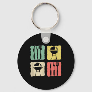 Funny Bbq Barbecue Grill Grilling Joke Smoking Mea Key Ring
