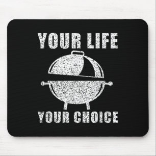 Funny Bbq Barbecue Grill Grilling Joke Smoking Mea Mouse Pad