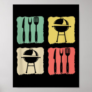 Funny Bbq Barbecue Grill Grilling Joke Smoking Mea Poster