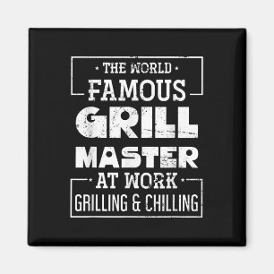 Funny Bbq Chef Grill Meat Lover Gift Grilling Stea Magnet