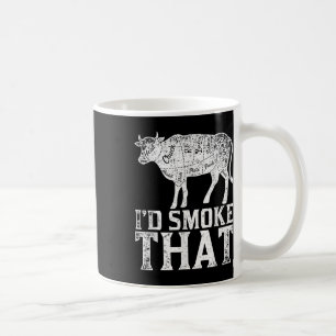 Funny Bbq Chef Grilling Smoked Steak Lover Gift Ba Coffee Mug