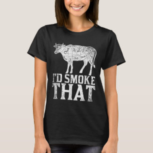 Funny Bbq Chef Grilling Smoked Steak Lover Gift Ba T-Shirt