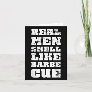 Funny Bbq Chef Smoked Meat Lover Men Gift Grilling Card