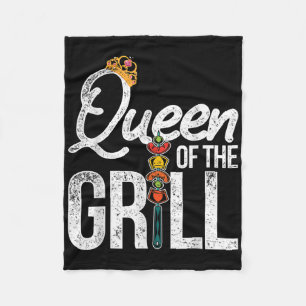 Funny Bbq Chef Women Gift Grilling Smoked Meat Bar Fleece Blanket