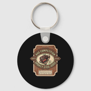 Funny Bbq Competition Judge Rib Eye Steak Rbecue J Key Ring