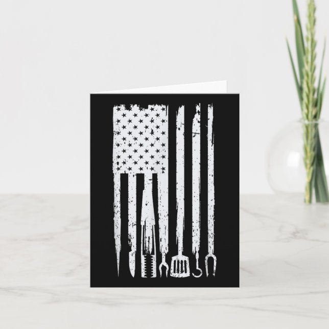 Funny Bbq Design! For Fans Of Smoking, Grilling An Card (Front)