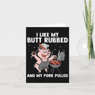 Funny Bbq Design For Men Women Bbq Lover Grilling Card