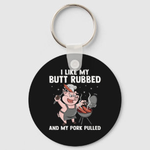 Funny Bbq Design For Men Women Bbq Lover Grilling Key Ring