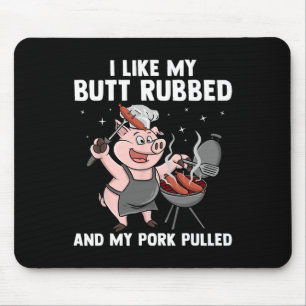 Funny Bbq Design For Men Women Bbq Lover Grilling  Mouse Pad