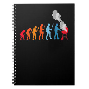 Funny BBQ Evolution Barbecue Grill Meat Grilling Notebook