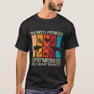 Funny Bbq Fitness Meat Smoker And Bbq Lovers  T-Shirt