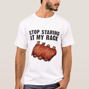 Funny Bbq Gift For Men Women Grill Stop Staring At T-Shirt