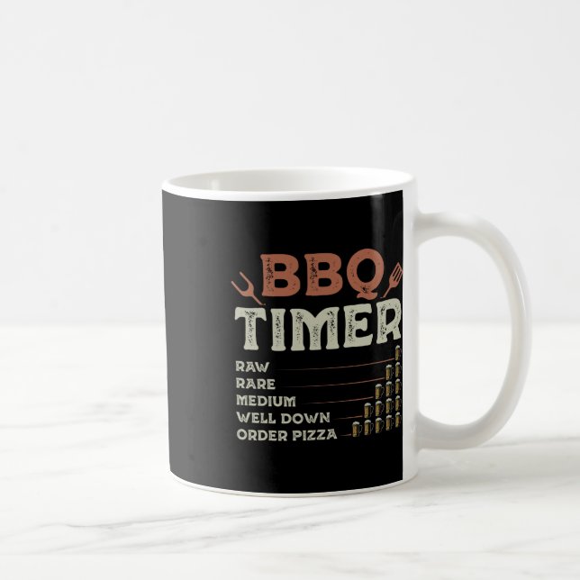 Funny Bbq Grill Chef Grilling Master Rbecue Lover  Coffee Mug (Right)