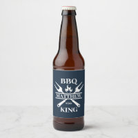 Funny BBQ Grill Master Personalised Barbecue King