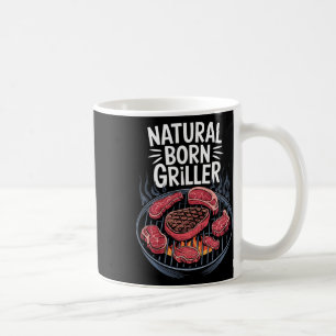 Funny Bbq Grill Natural Born Griller Coffee Mug