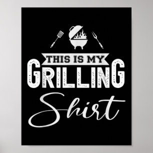 Funny Bbq Grill Party - This Is My Grilling Poster