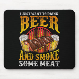 Funny Bbq Griller Dad Bbq Men Meat Barbeque Mouse Pad