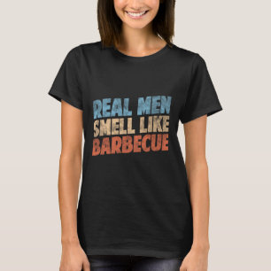 Funny Bbq Grilling Lovers Real Men Smell Like Rbec T-Shirt