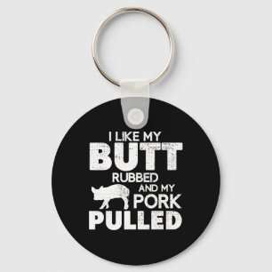 Funny Bbq Grilling Quote Pig Pulled Pork Bbq Grill Key Ring