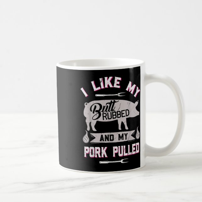 Funny Bbq Grilling Quote Pig Pulled Pork  Coffee Mug (Right)