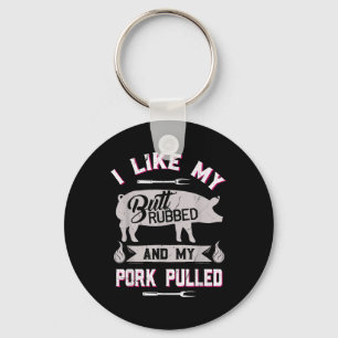 Funny Bbq Grilling Quote Pig Pulled Pork Key Ring