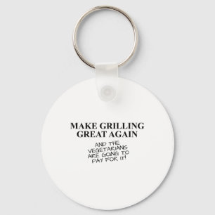 Funny Bbq Grilling Smoking Lover T Shirt Trump Quo Key Ring
