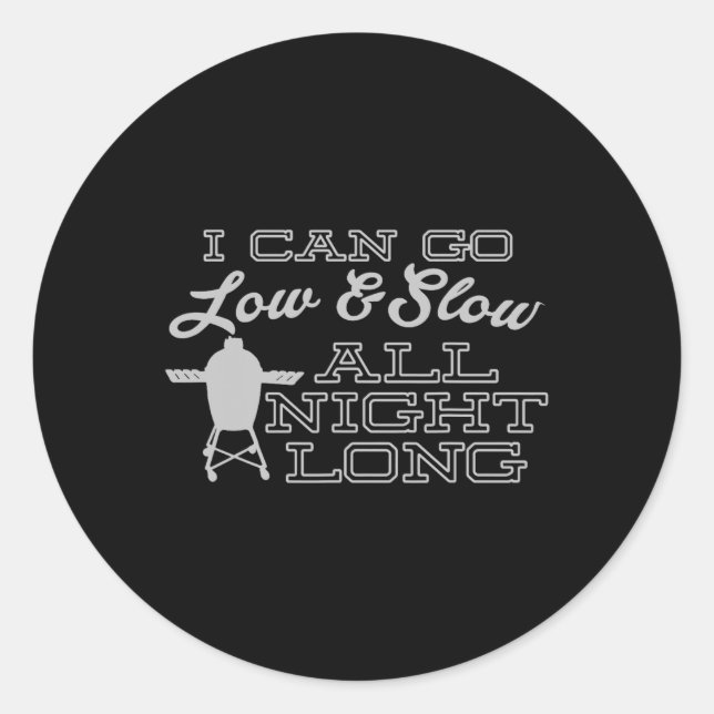 Funny Bbq Grilling Smoking Pitmaster Egg Smoker  Classic Round Sticker (Front)