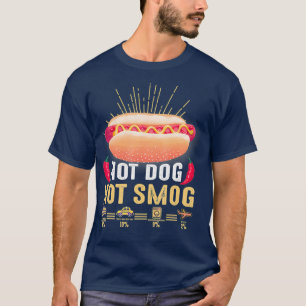 Funny BBQ Hot Dog Hot Smog Climate Warrior Vegan T-Shirt
