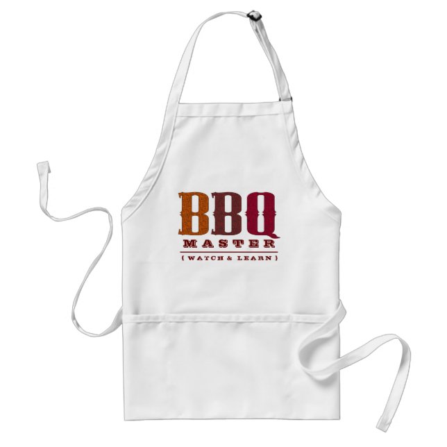 Funny BBQ Master of the Grill Apron (Front)