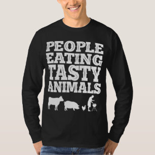 Funny BBQ Meat Lover Grill Humor People Eating T-Shirt