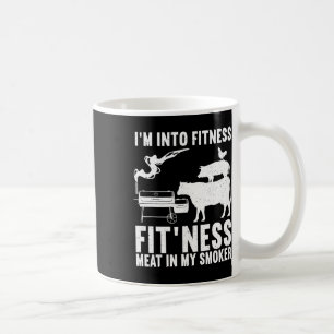 Funny Bbq Meat Smoking Art For Men Women Rbeque Gr Coffee Mug