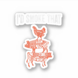 Funny Bbq Party Smoker Chef Costume I'd Smoke That