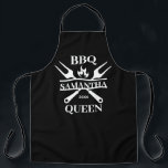 Funny BBQ Personalised Barbecue Queen Apron<br><div class="desc">Funny BBQ Grill Master Personalised Barbecue Best</div>
