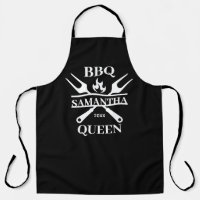 Funny BBQ Personalised Barbecue Queen Apron