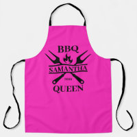 Funny BBQ Personalised Barbecue Queen Apron