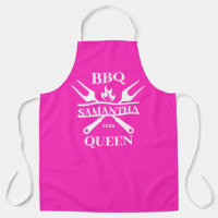 Funny BBQ Personalised Barbecue Queen Apron