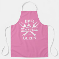 Funny BBQ Personalised Barbecue Queen Apron