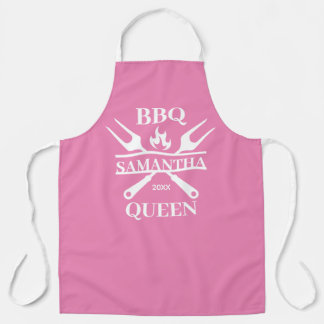 Funny BBQ Personalised Barbecue Queen Apron
